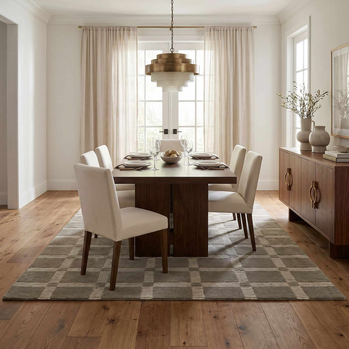 Rofoki Modern Minimalist Handmade Area Rug