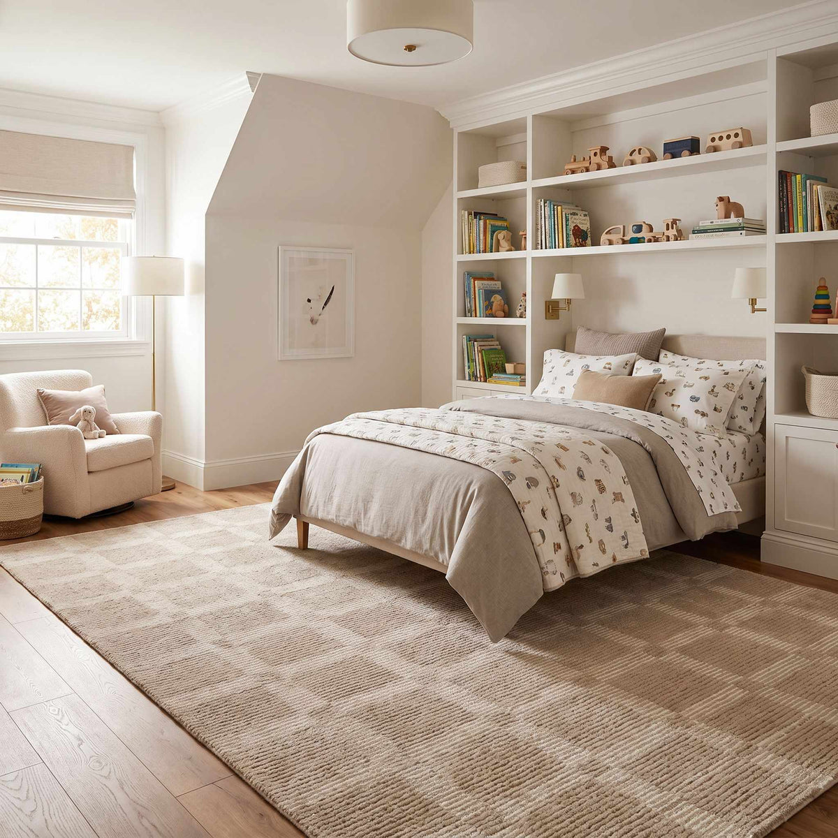 Rofoki Sandstone Modern Minimalist Handmade Area Rug