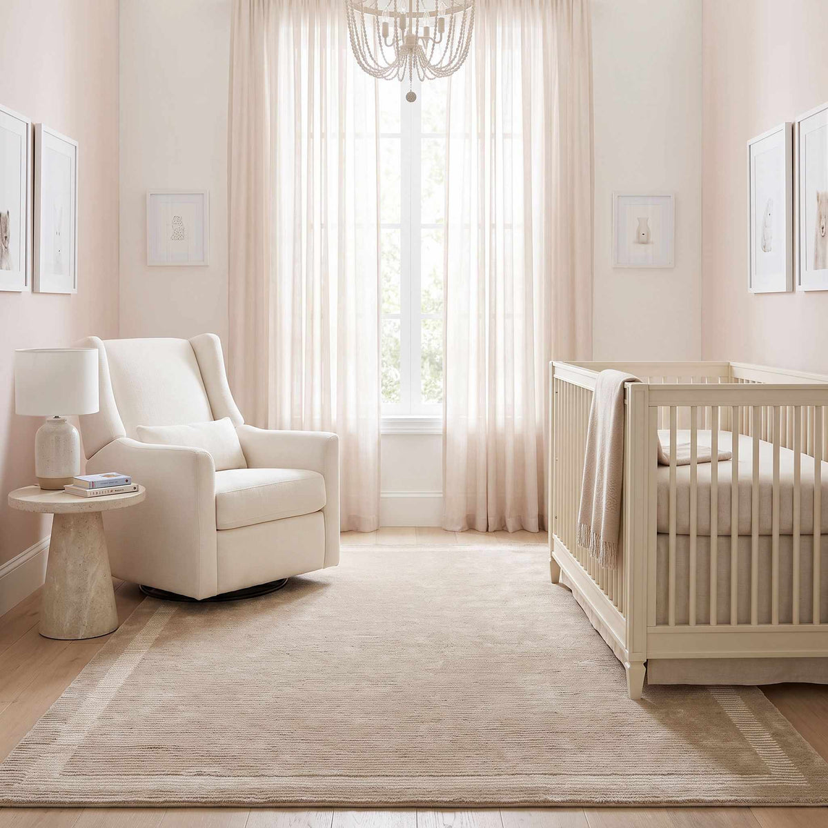 Emerin Sandstone Modern Minimalist Handmade Area Rug