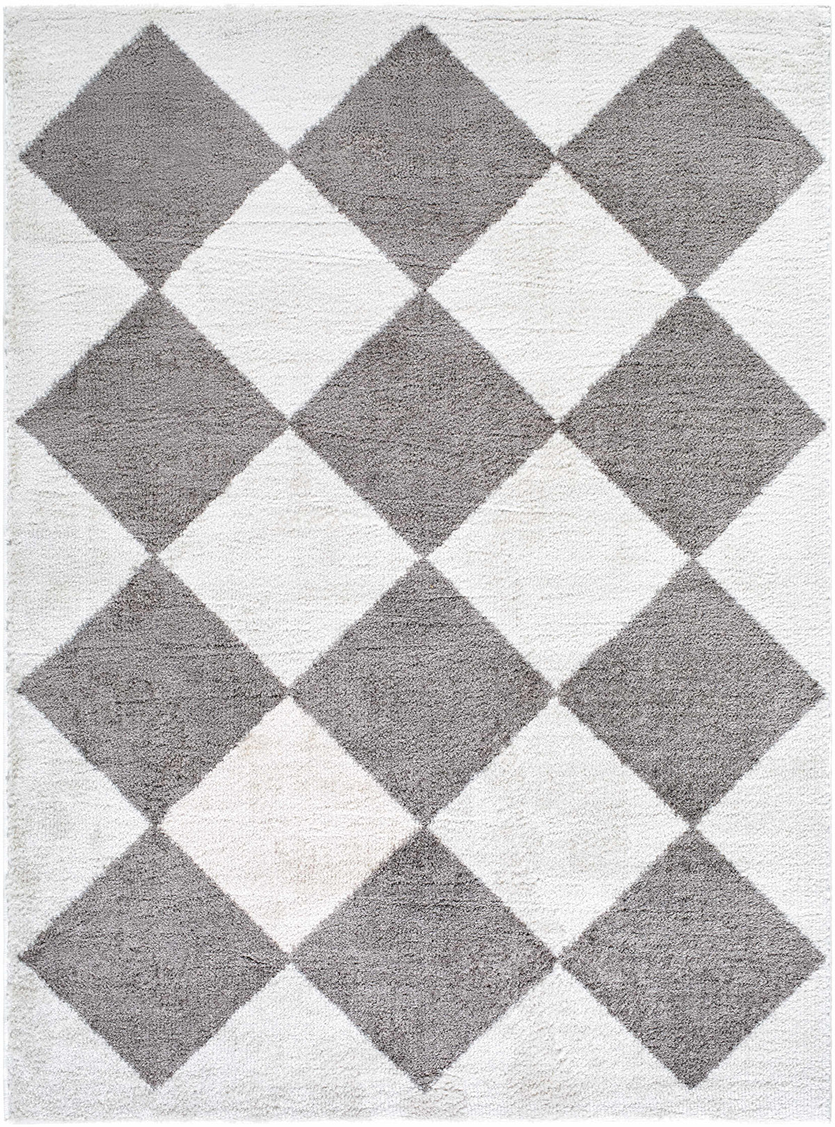 Arilla Diamond Checkered Washable Area Rug
