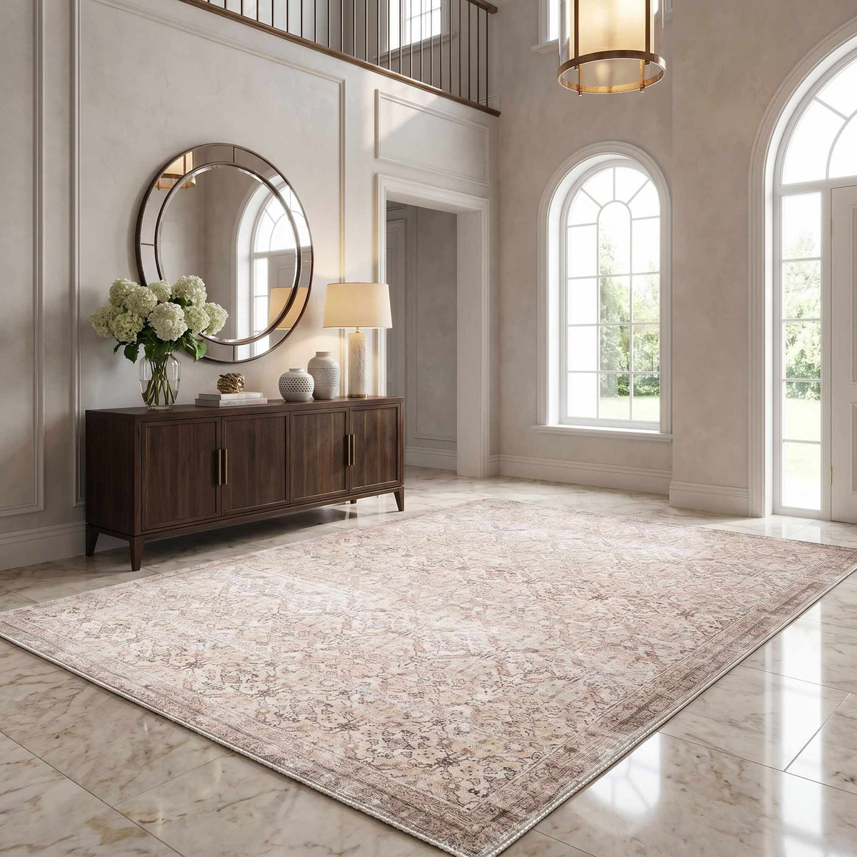 Amelia Machine Woven  Jenni Yolo Home x LIVABLISS JYAL-2301 Washable Area Rug