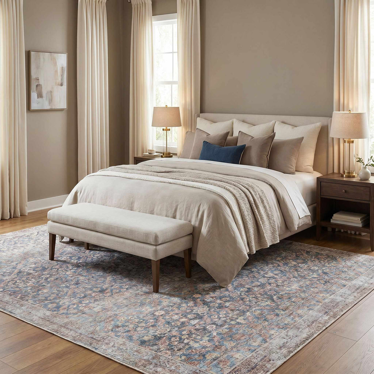 Amelia Machine Woven  Jenni Yolo Home x LIVABLISS JYAL-2302 Washable Area Rug