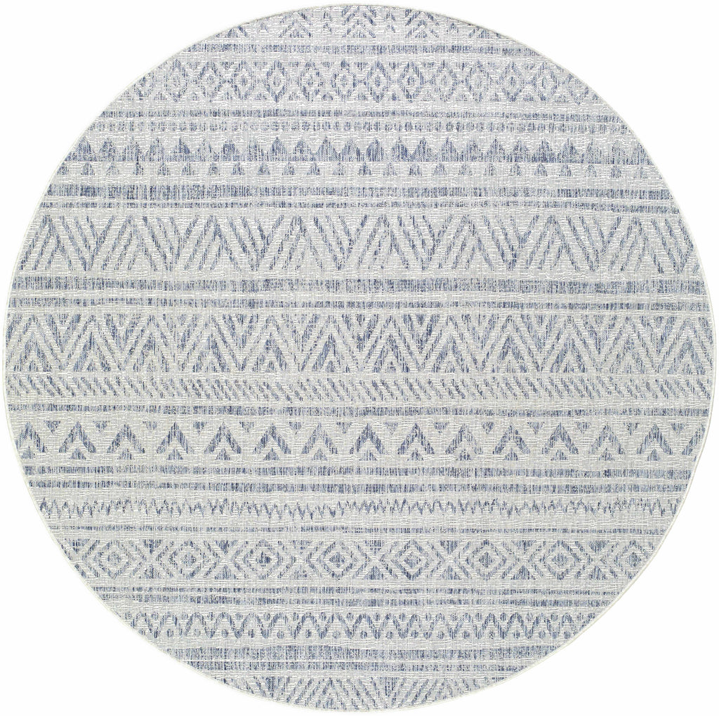 Novato Gray All Over Pattern Performance Outdoor Rug - Clearance