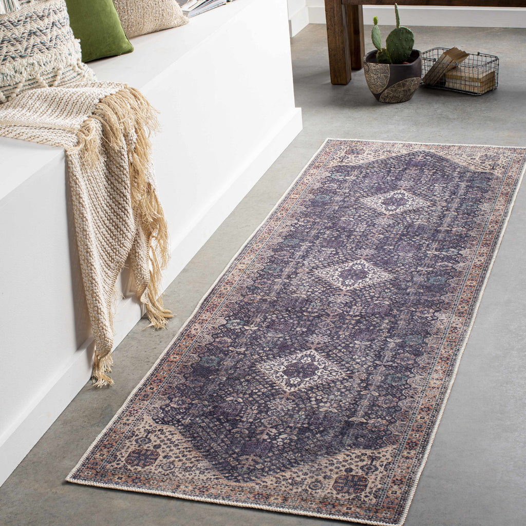 Kittrell Vintage Flat Pile Washable Rug - Clearance