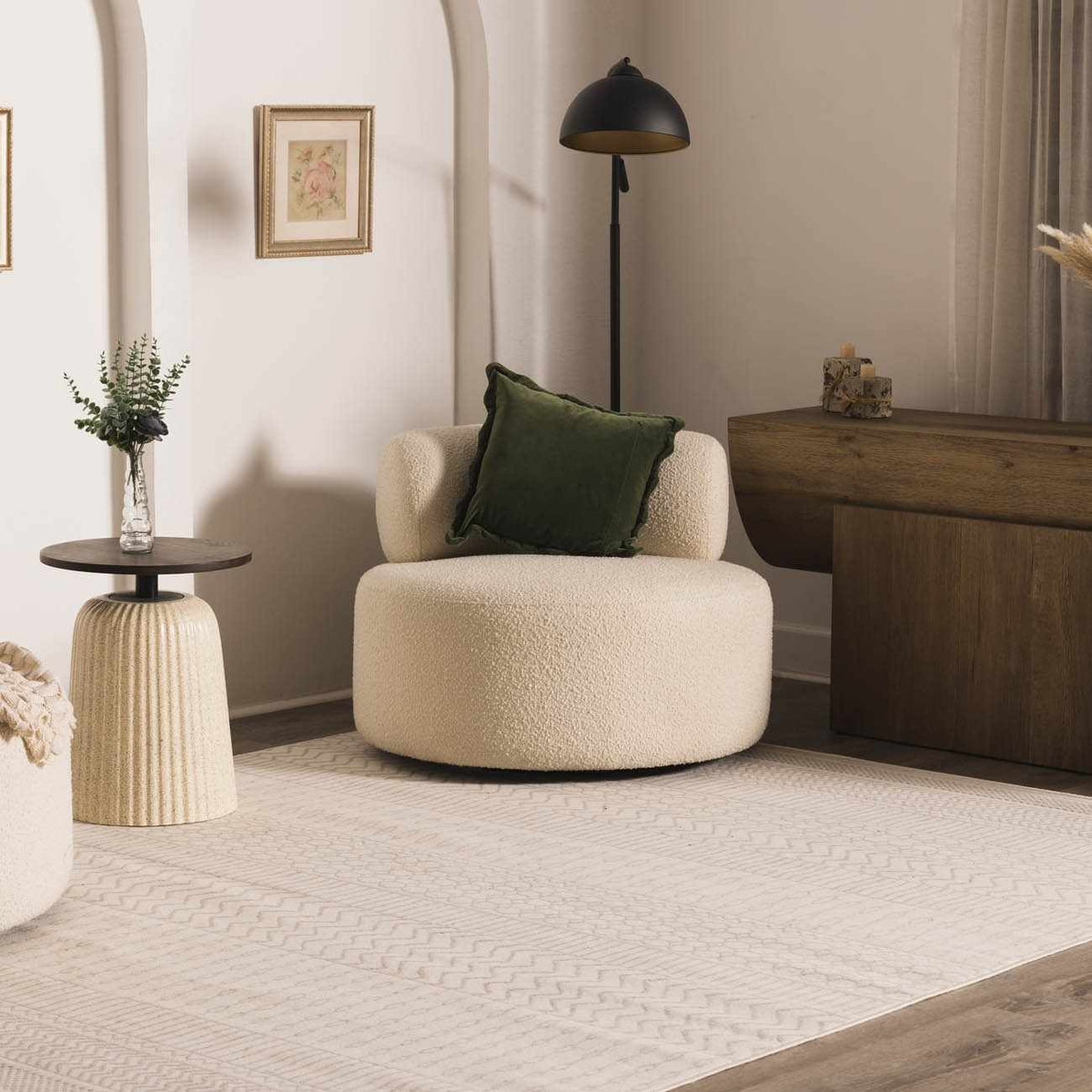 Lascassas Neutral Area Rug - Clearance