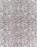 Alderbury White Leopard Print Outdoor Rug
