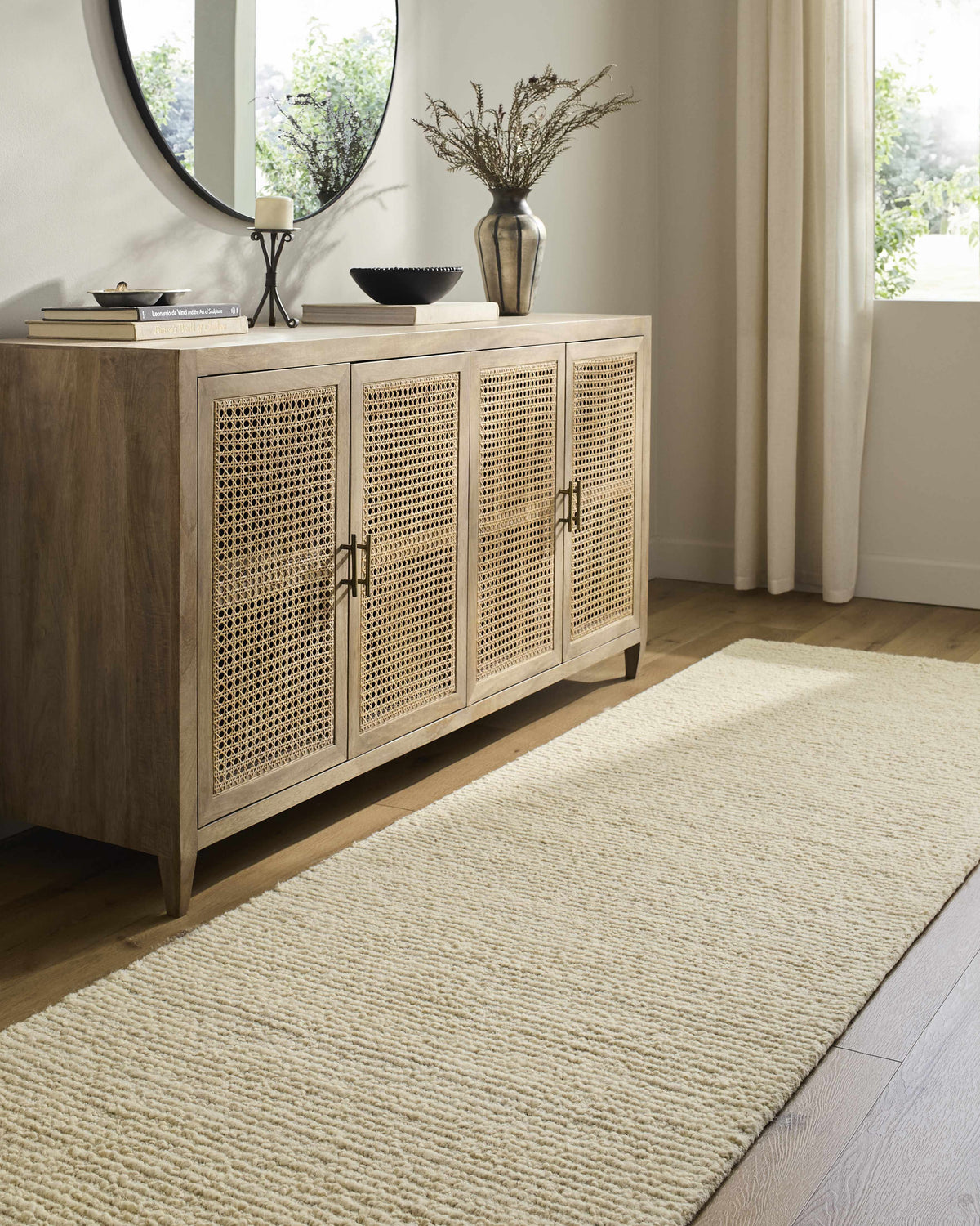 Winta Cream Wool Area Rug