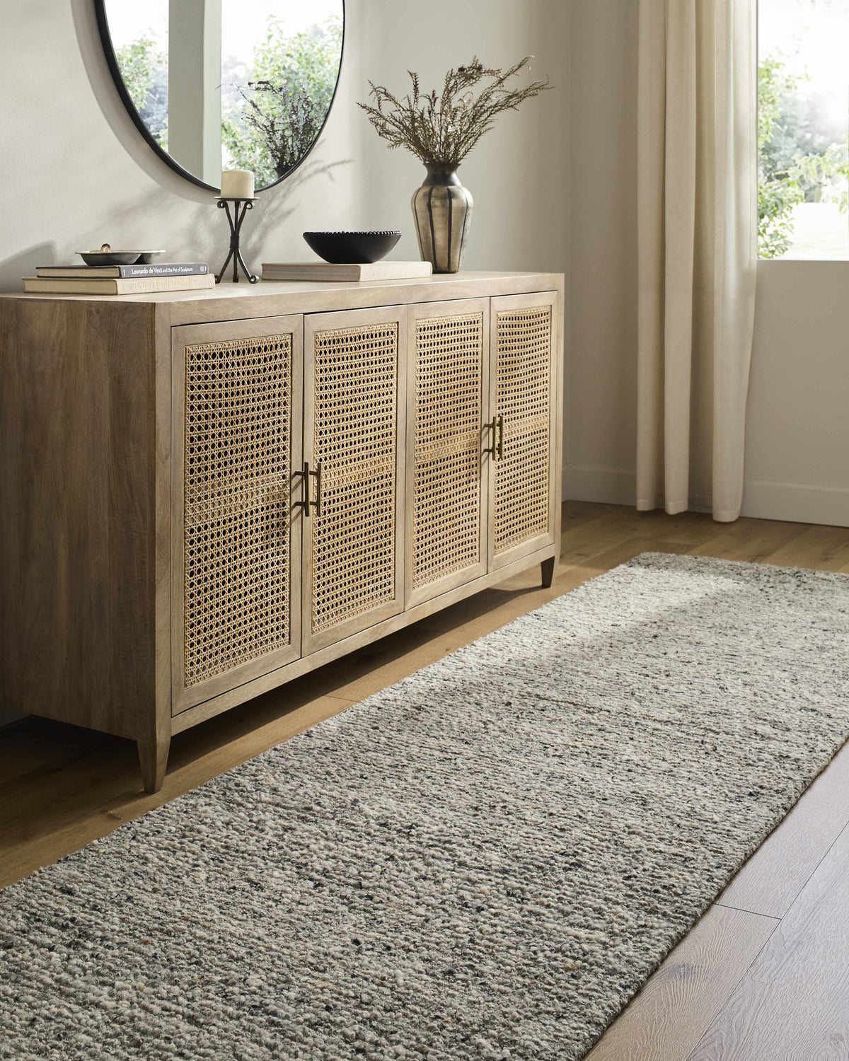 Winta Charcoal Wool Area Rug