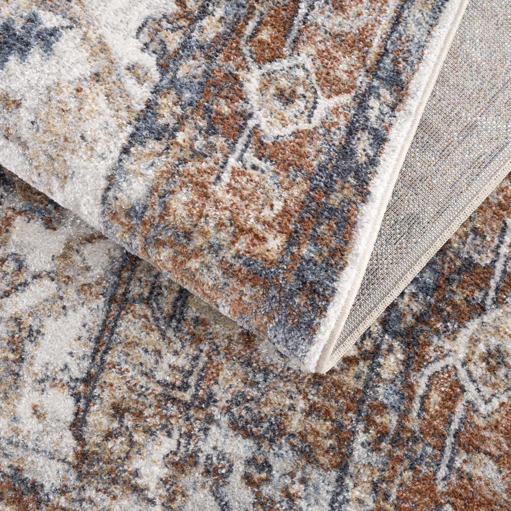 Rust Hera Washable Area Rug - Clearance