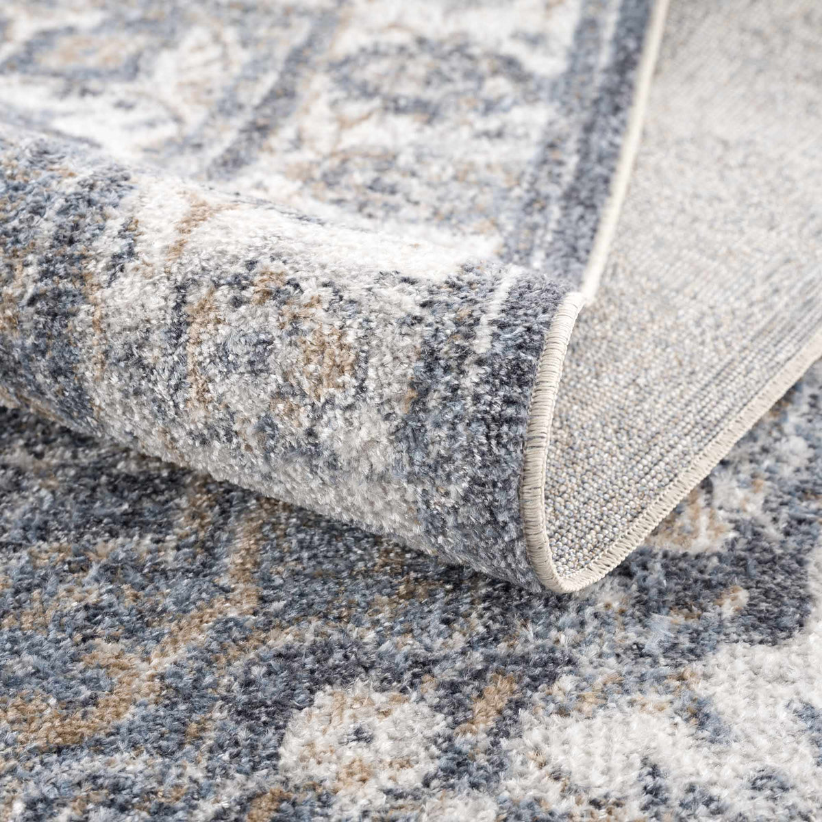 Aurum Blue Washable Area Rug