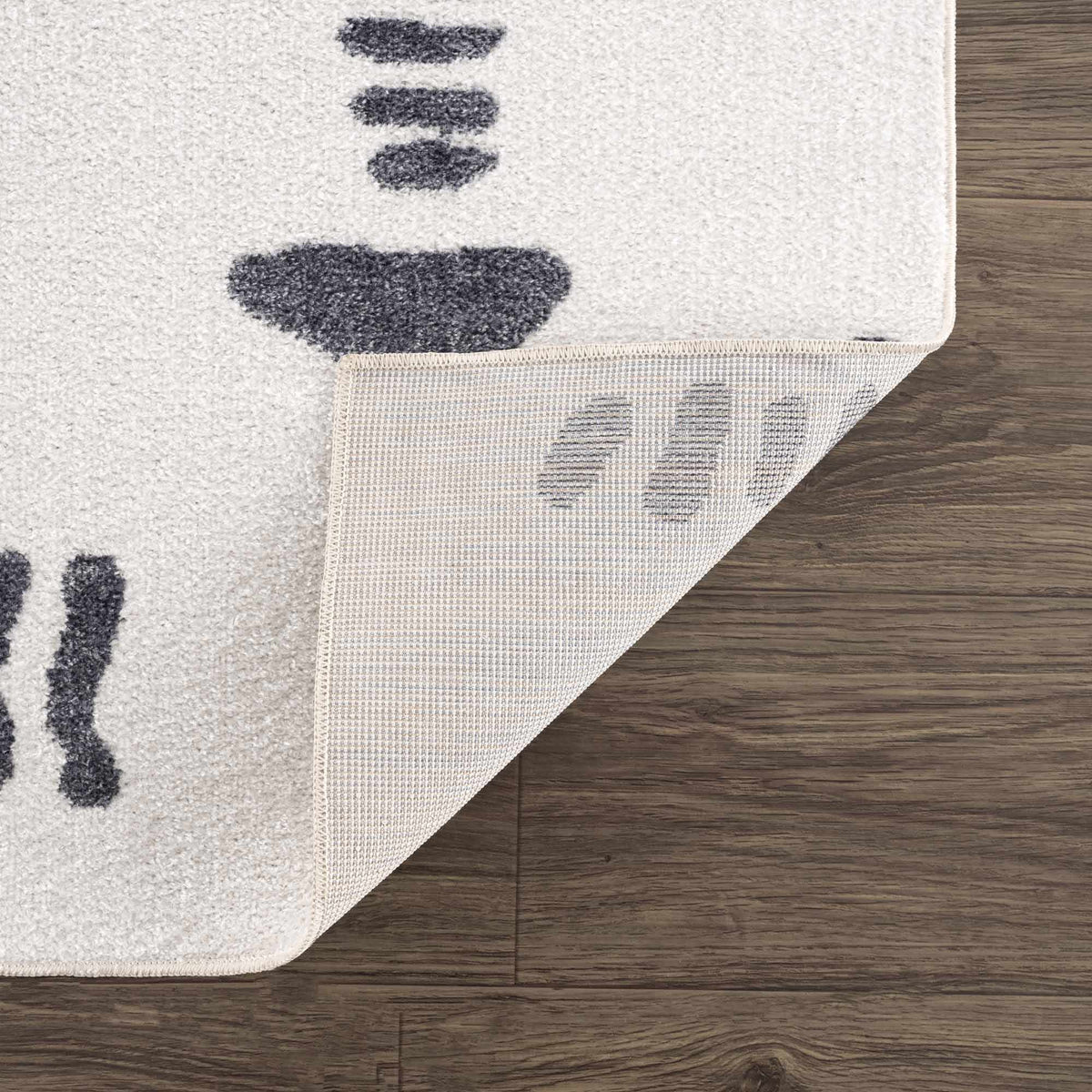 Eitan Gray Washable Area Rug - Clearance