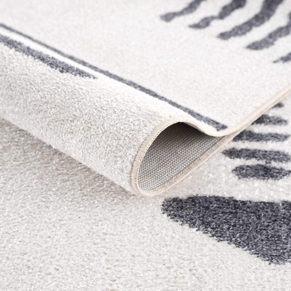 Eitan Gray Washable Area Rug - Clearance