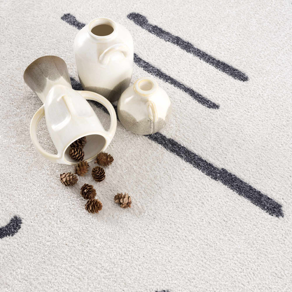 Eitan Gray Washable Area Rug - Clearance