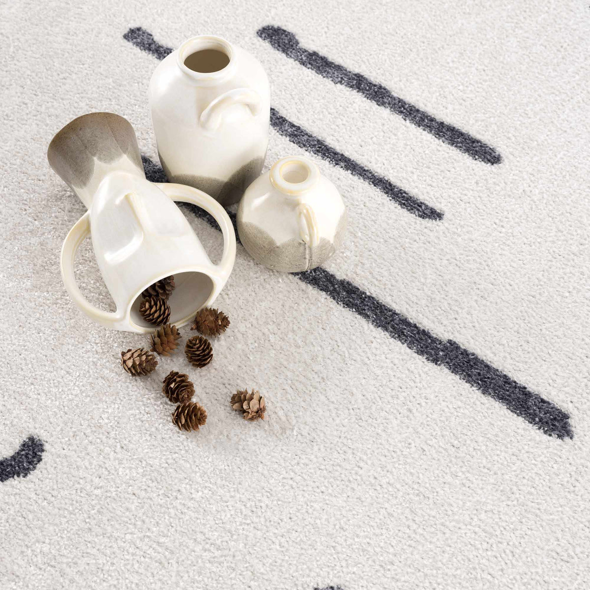 Eitan Gray Washable Area Rug - Clearance
