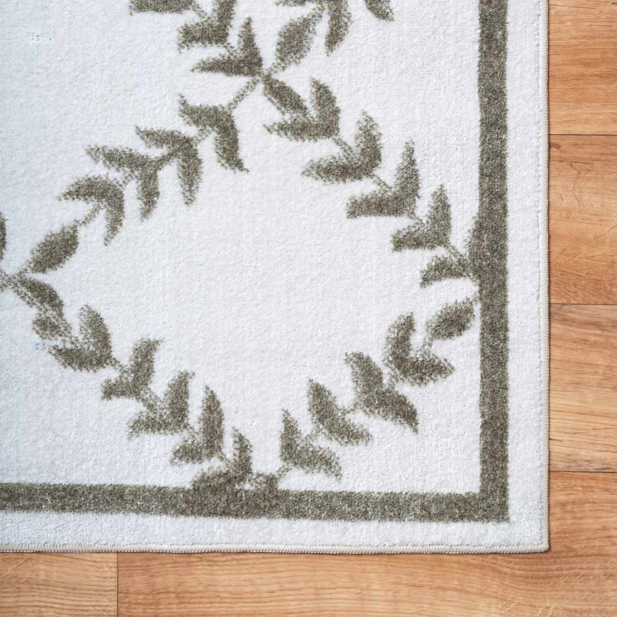 Donier Beige Geometric Washable Area Rug