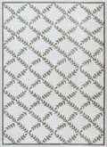 Donier Beige Geometric Washable Area Rug