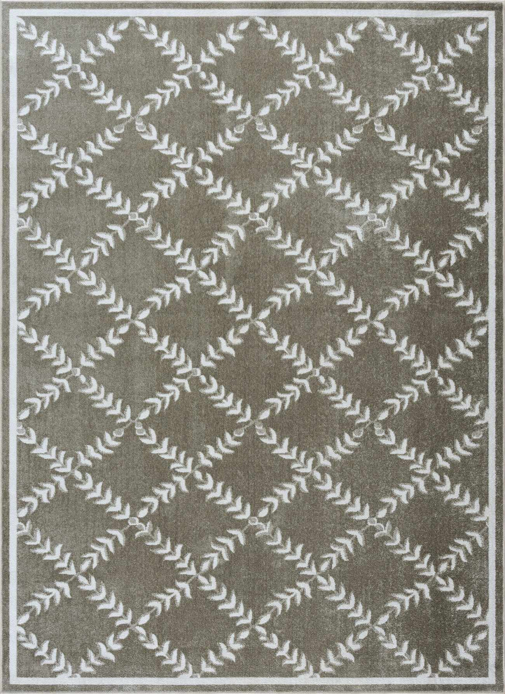 Donier Green Geometric Washable Area Rug