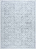 Dakari Gray Geometric Washable Area Rug