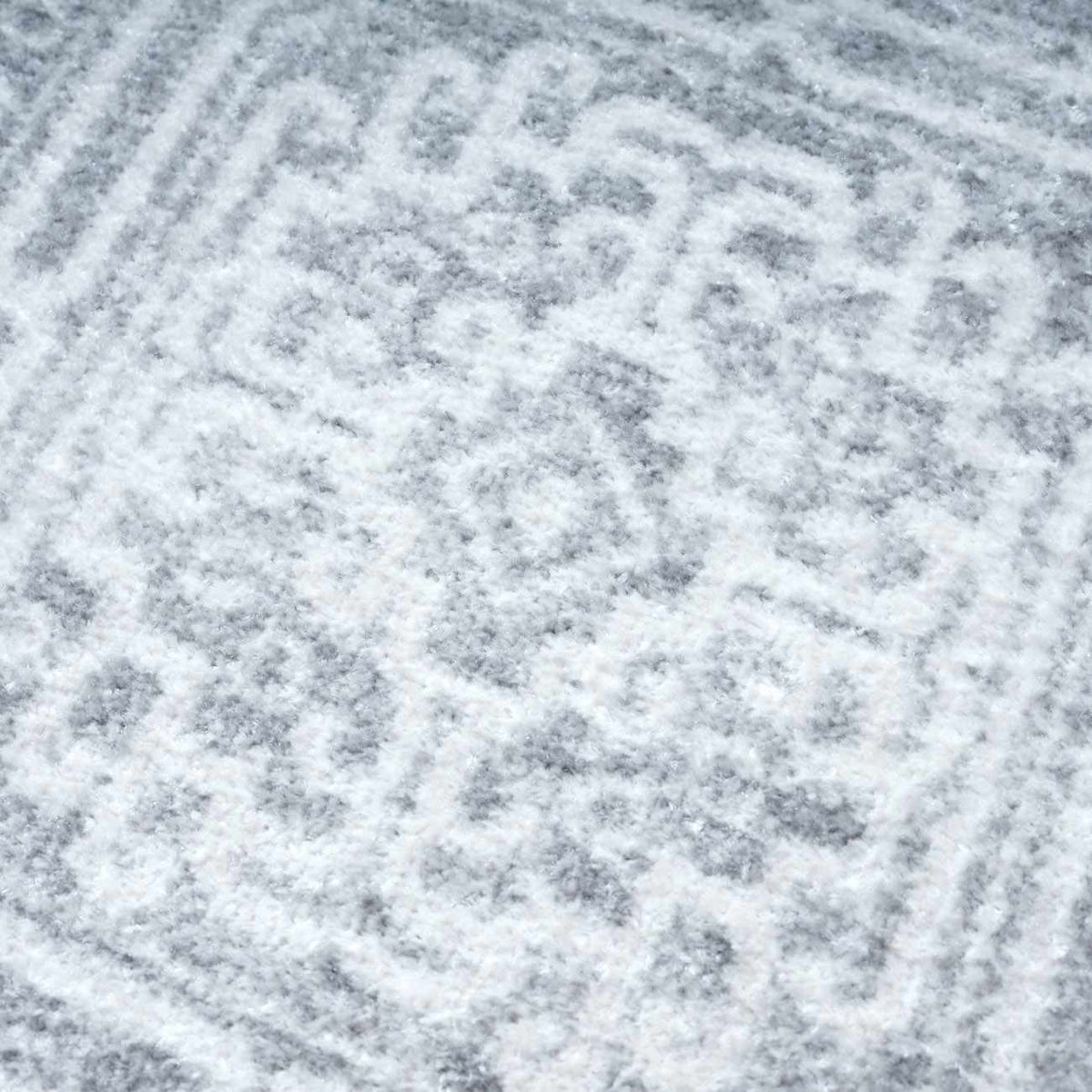 Dakari Gray Geometric Washable Area Rug