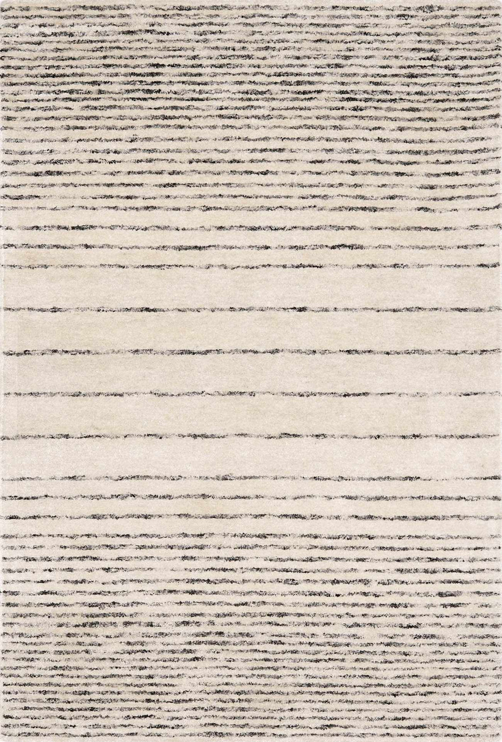 Ellisburg Striped Cream Faux Silk Rug - Clearance