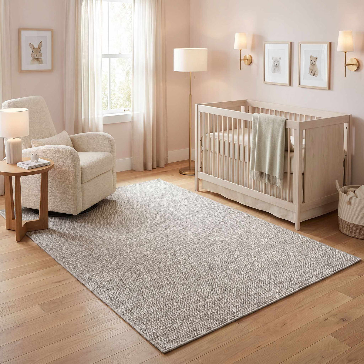 Nitumu Cream Traditional Coastal Outdoor Safe Machine Woven Area Rug