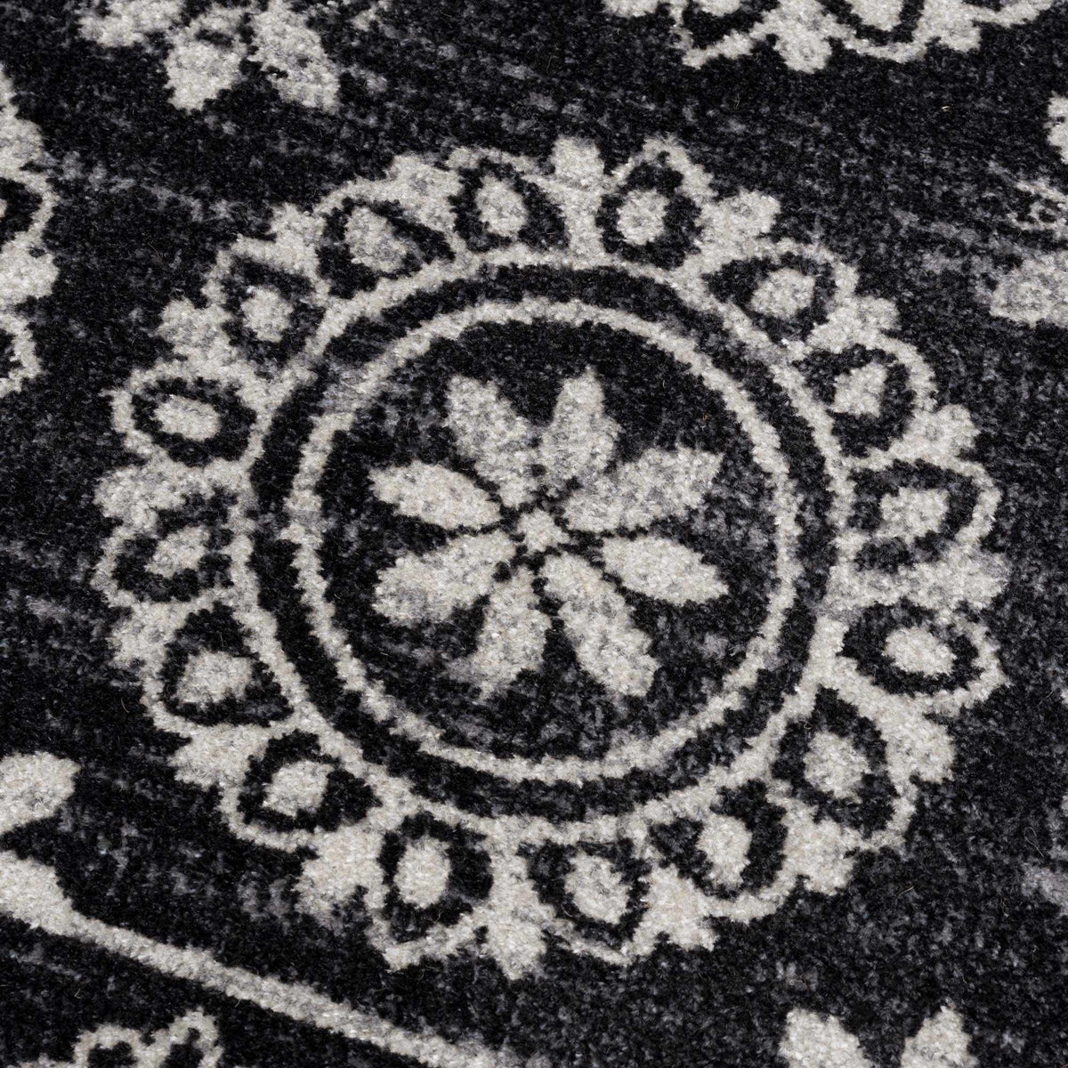 Kahraman Black & White Washable Rug - Clearance
