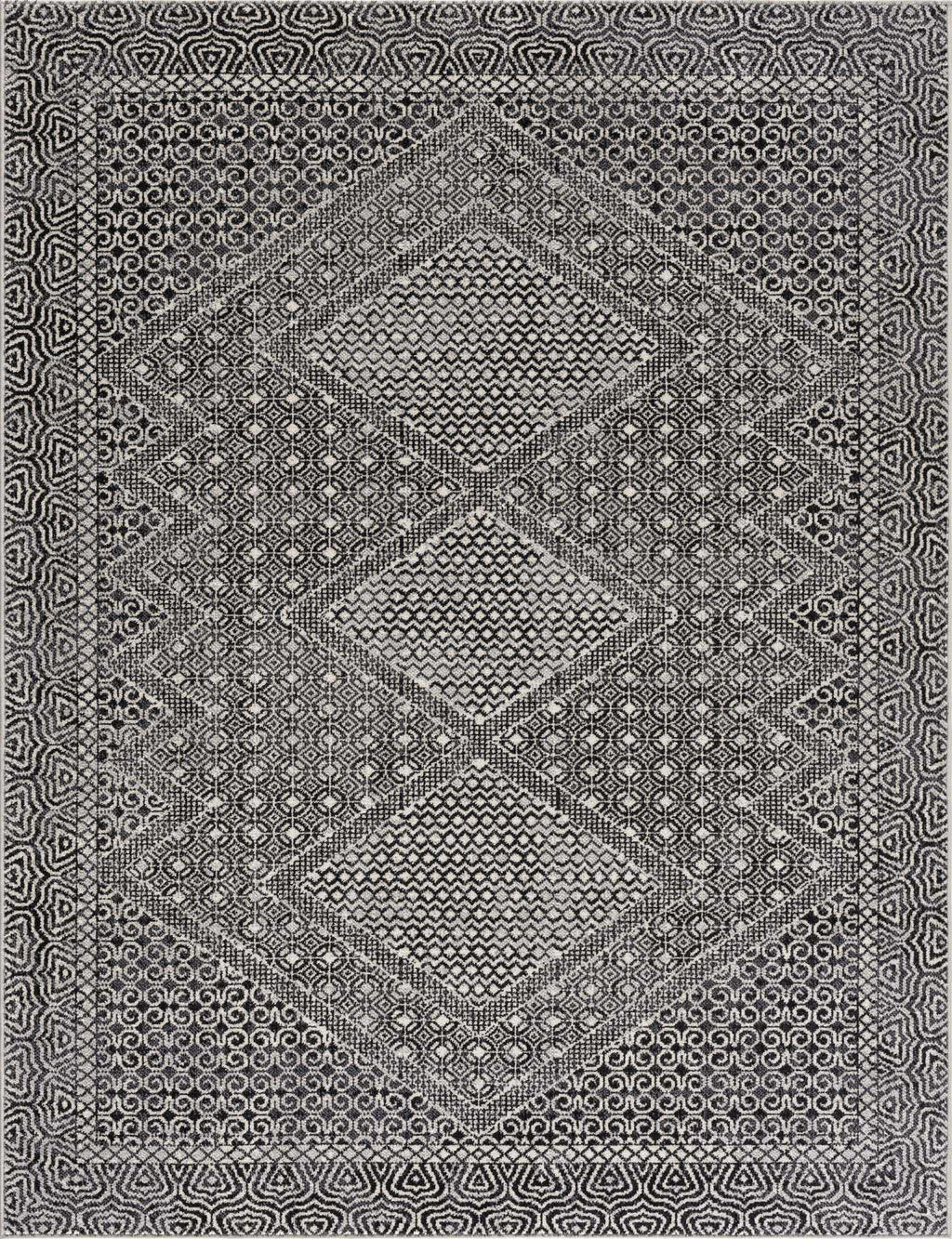 Coledale Black & White Washable Rug - Clearance