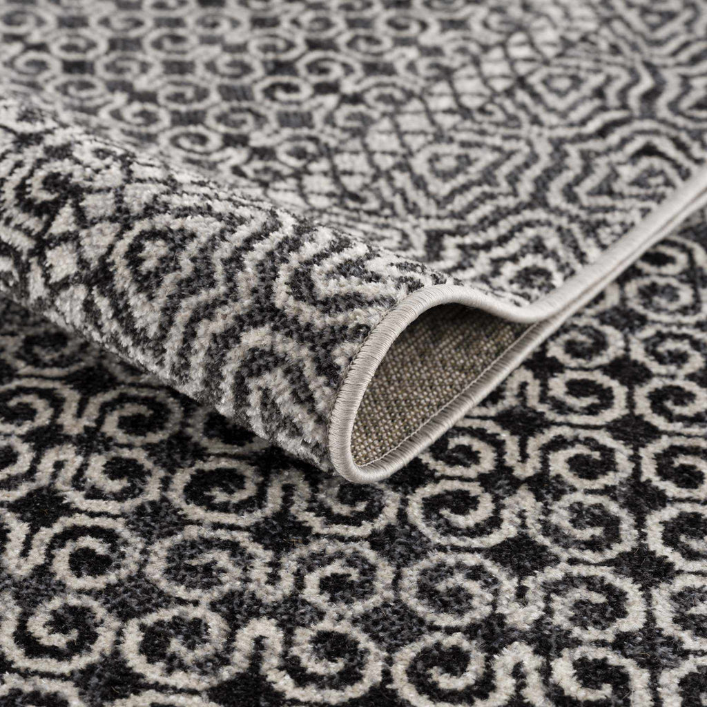 Coledale Black & White Washable Rug - Clearance