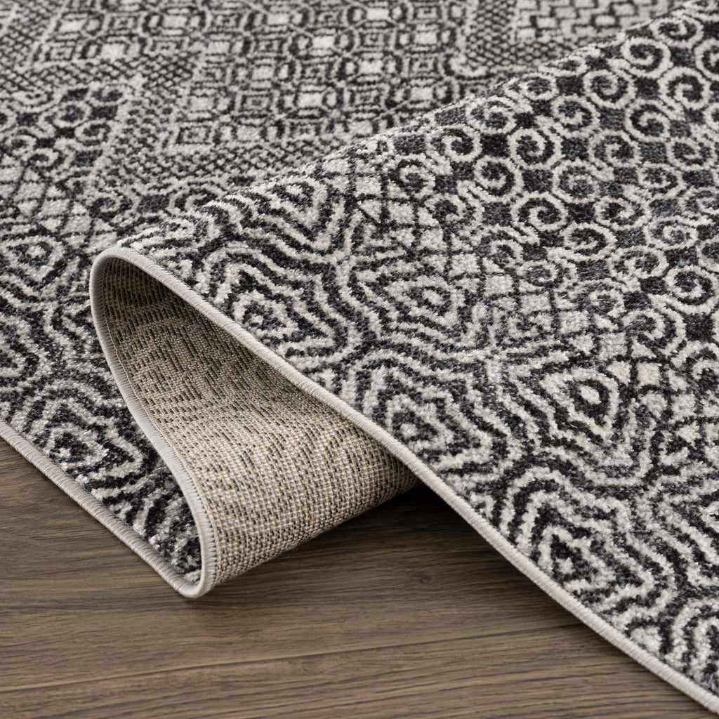 Coledale Black & White Washable Rug - Clearance