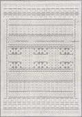 Bahar Cream & Gray Washable Area Rug - Clearance