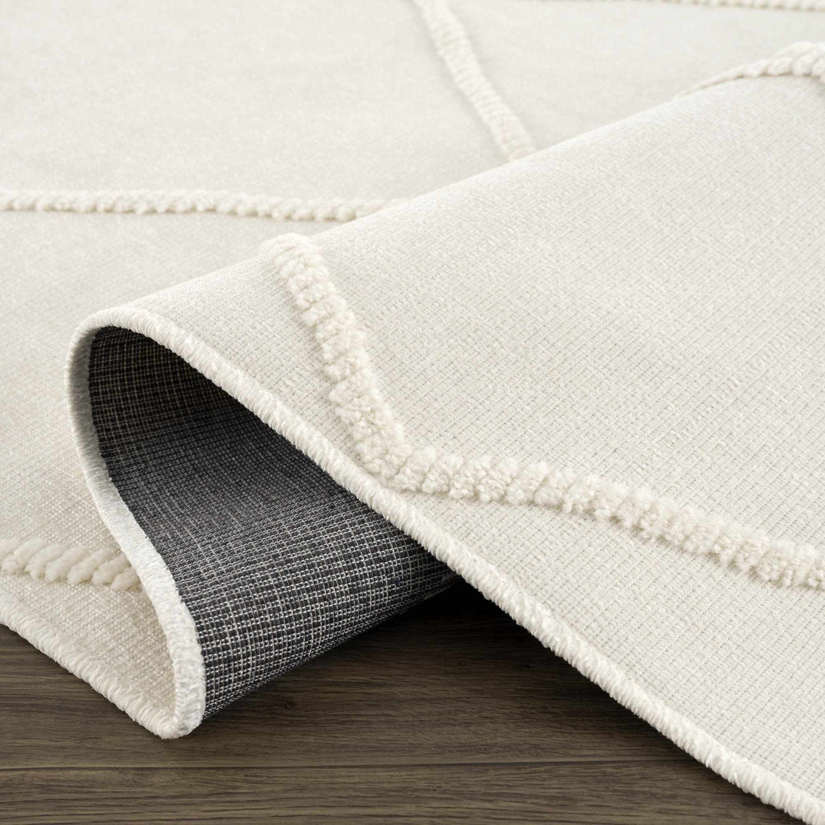 Amani White Washable Rug - Clearance