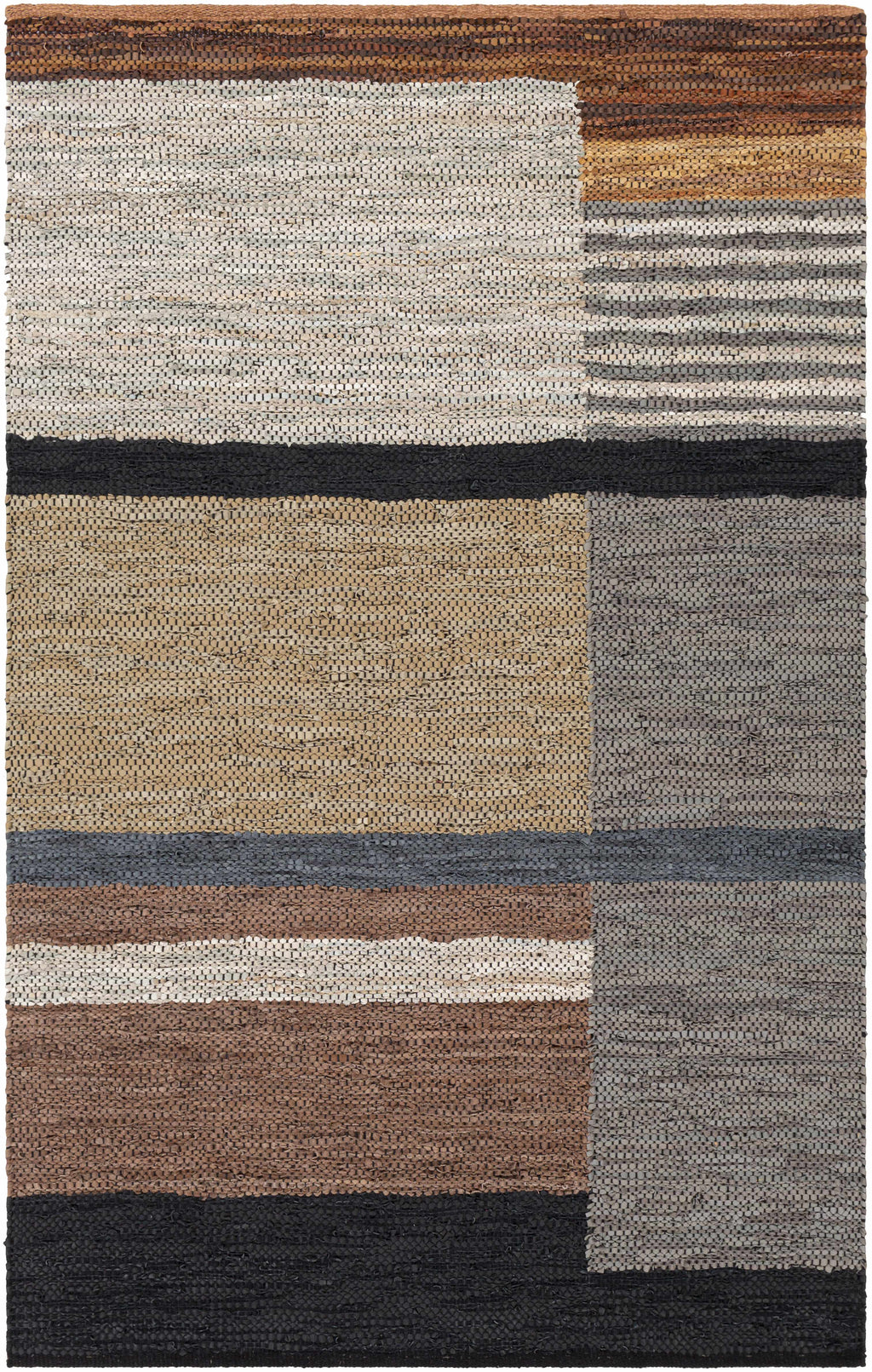 Lyndoch Leather Patchwork Rug