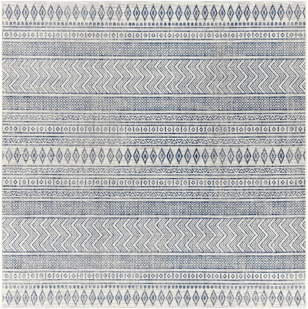 Madras Light Blue Green All Over Performance Outdoor Area Rug
