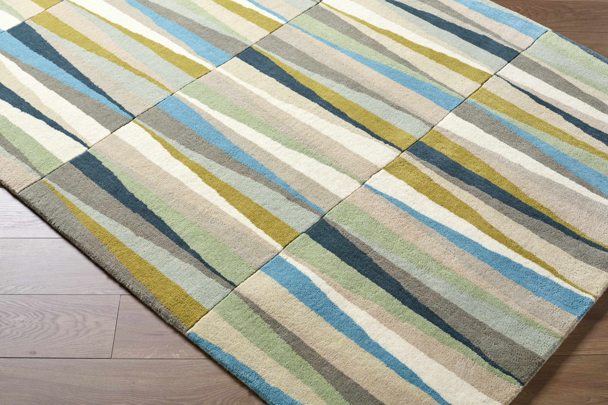 Mathiston Geometric Triangles Wool Rug