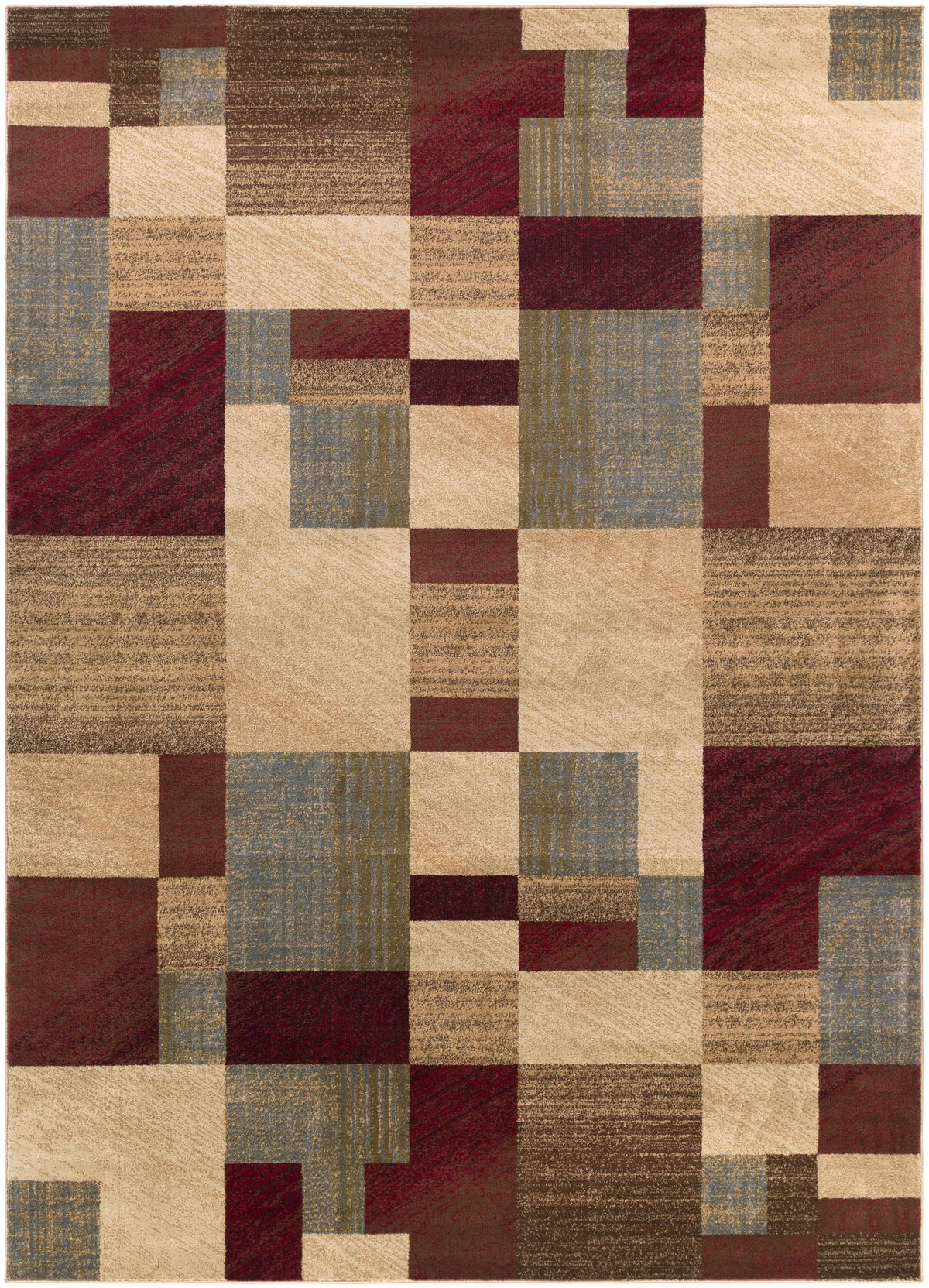 Maumee Brown Mosaic Performance Rug - Clearance