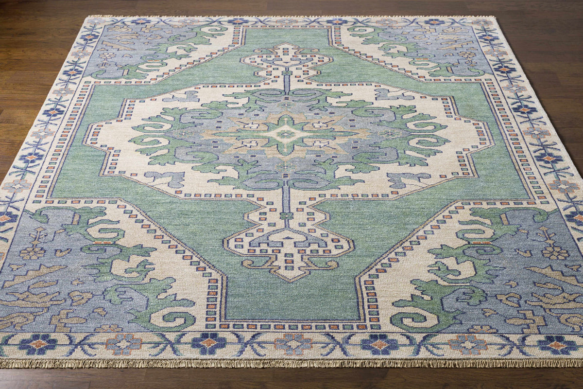 Mayland Premium Hand Knotted Wool & Viscose Area Rug