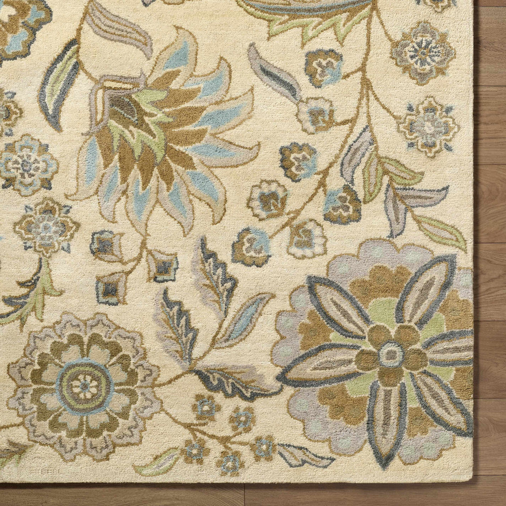Mack Floral Wool Area Carpet