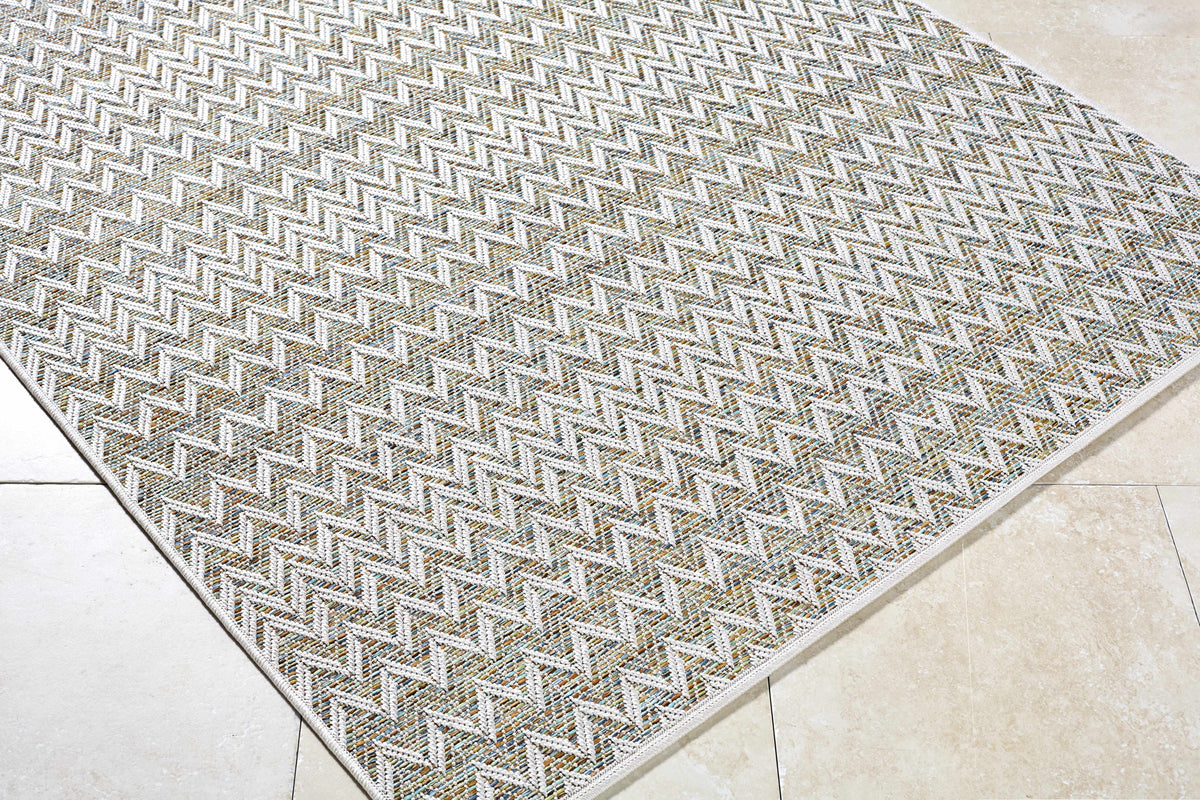 Alazne Ivory Outdoor Area Rug