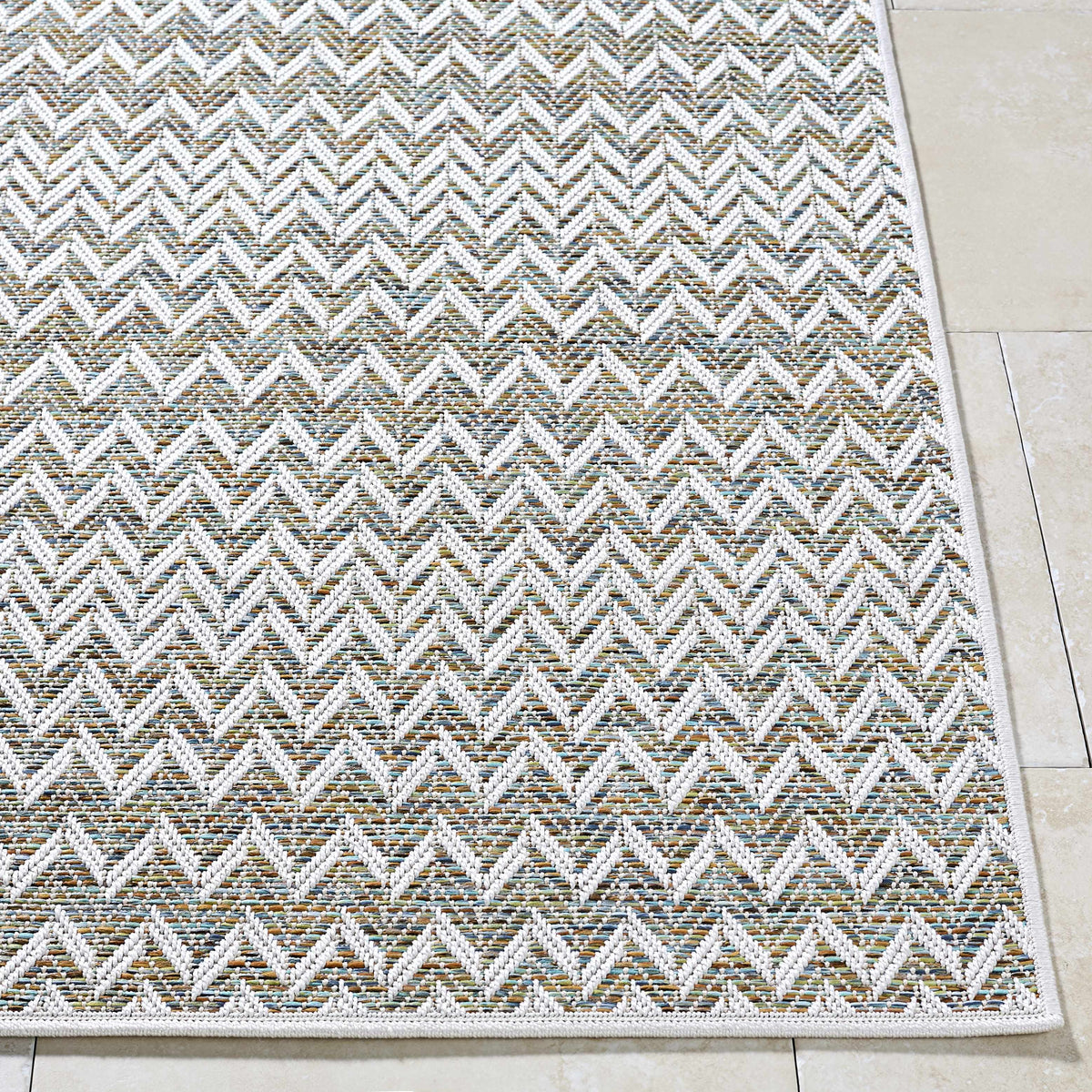Alazne Ivory Outdoor Area Rug