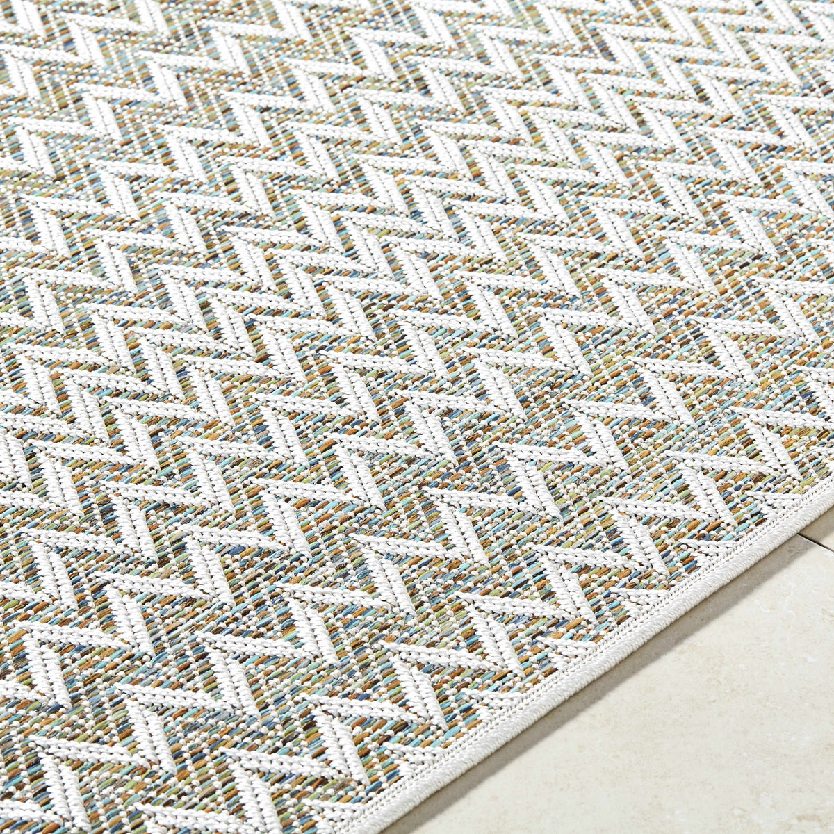 Alazne Ivory Outdoor Area Rug