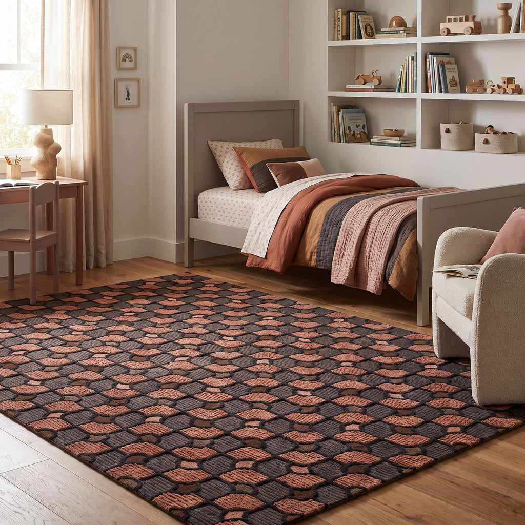 Josiah Contemporary Washable Area Rug