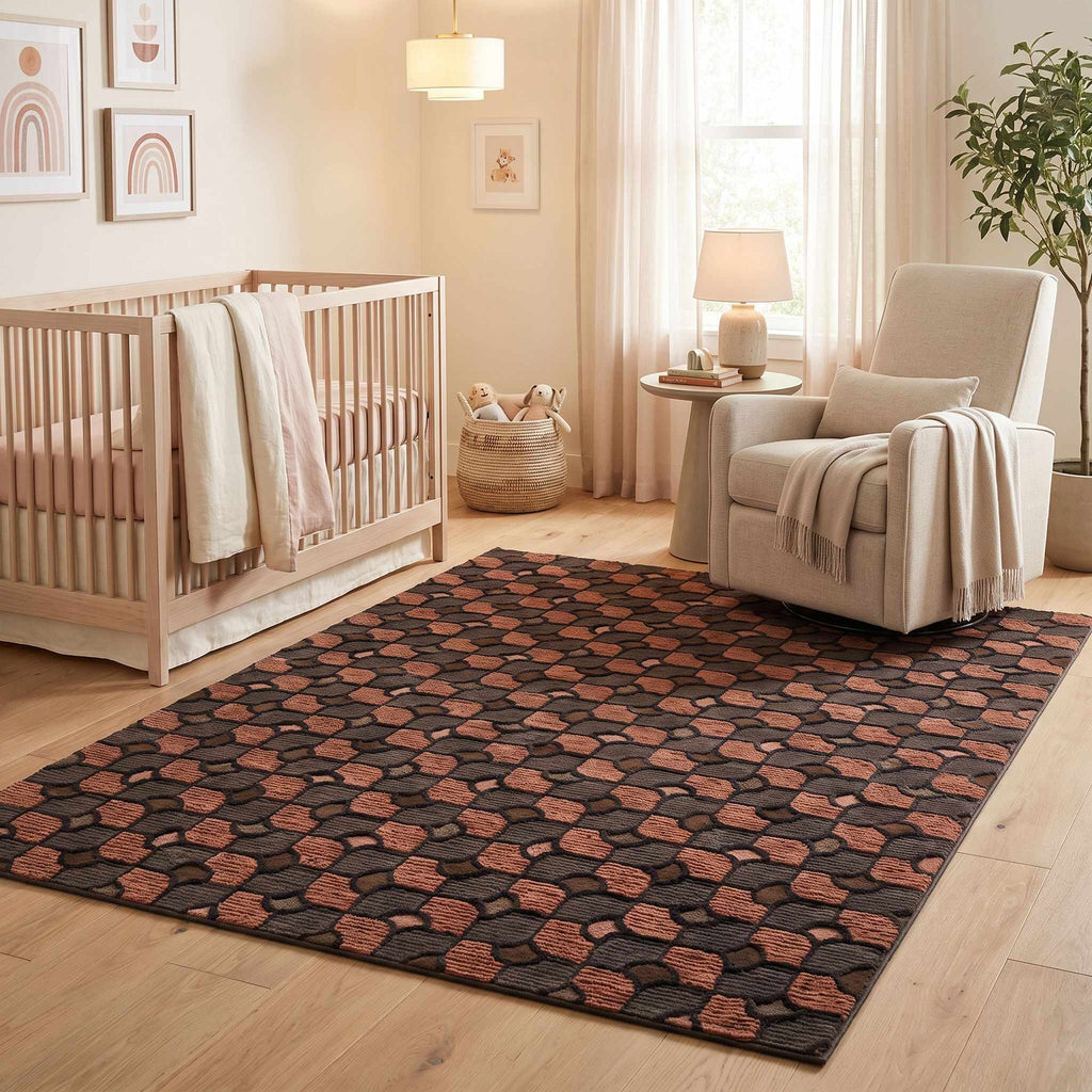 Josiah Contemporary Washable Area Rug