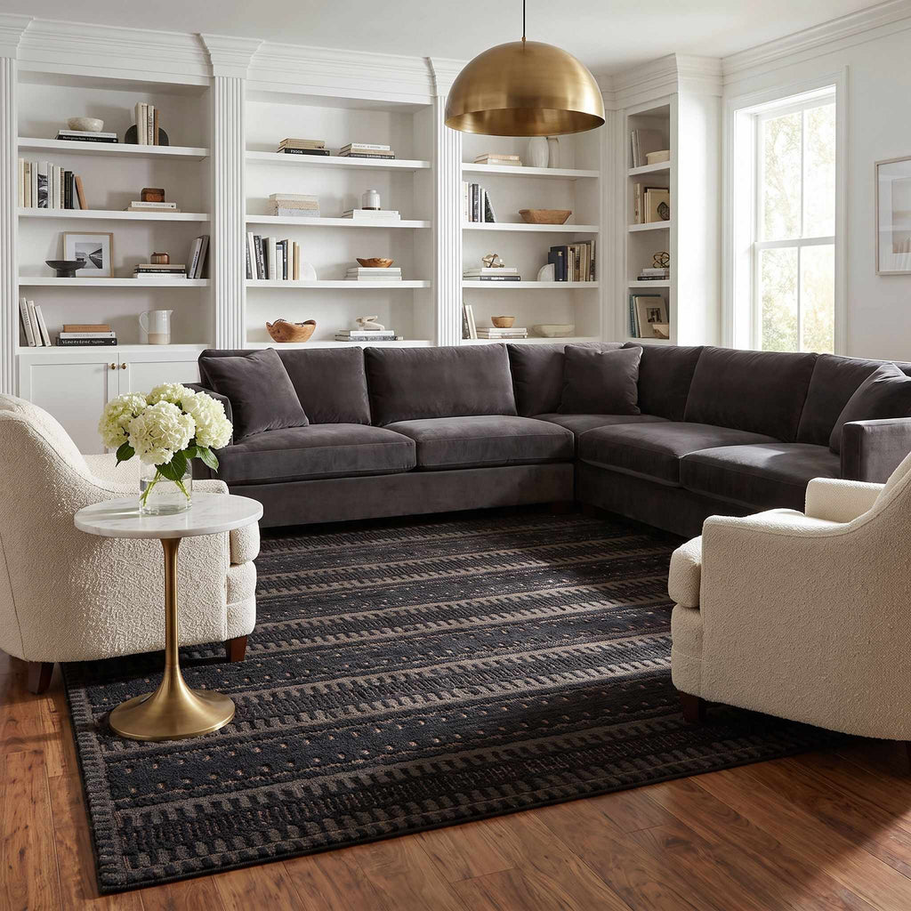 Hikaru Contemporary Washable Area Rug