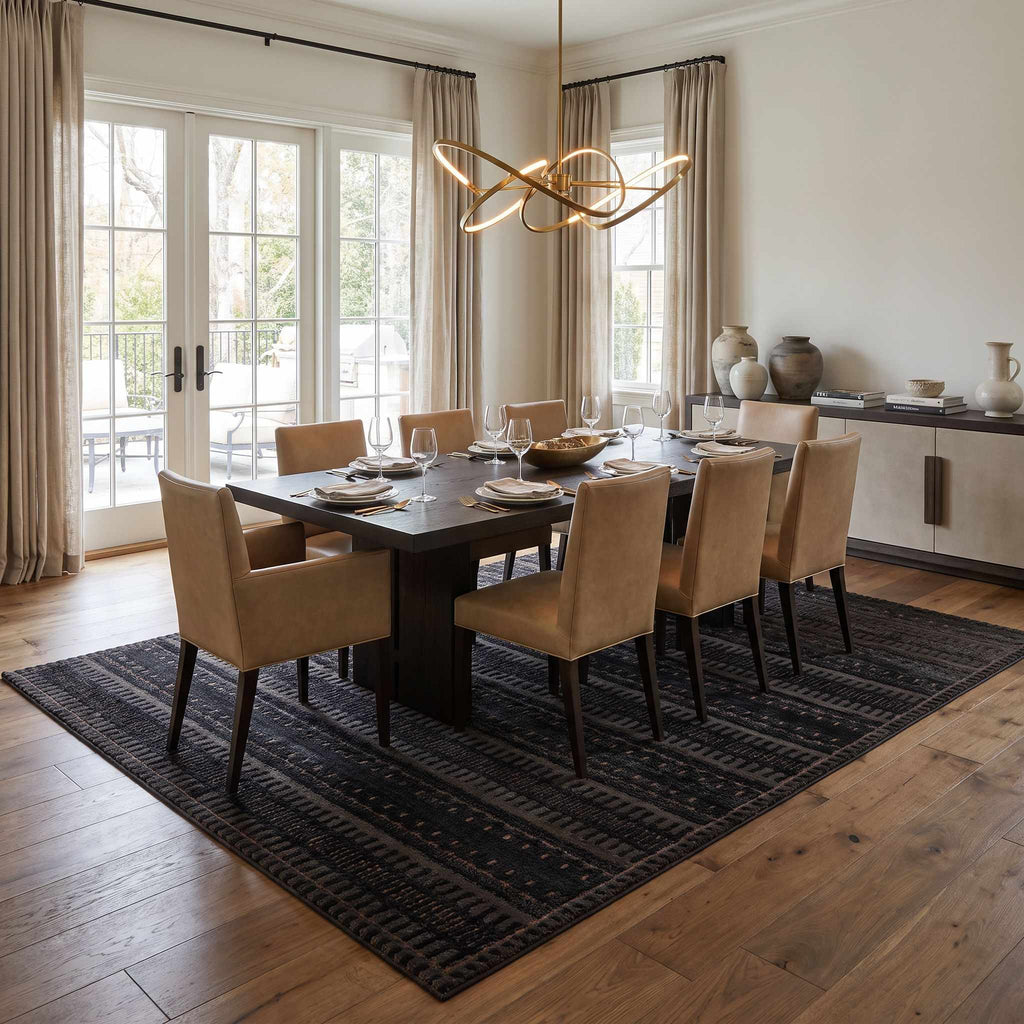 Hikaru Contemporary Washable Area Rug