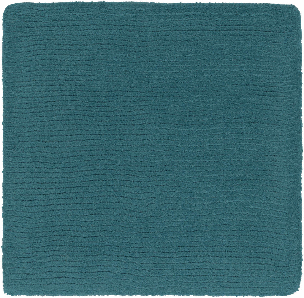 Brockton Solid Teal Wool Rug