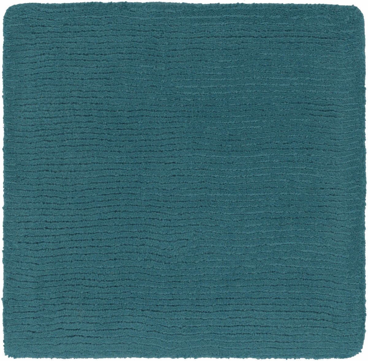Brockton Solid Teal Wool Rug