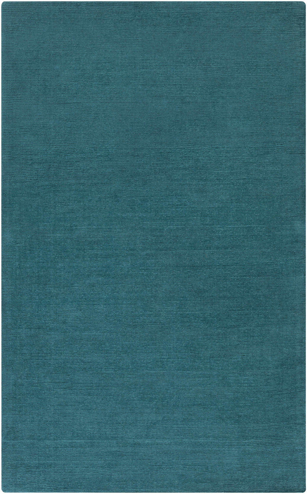 Brockton Solid Teal Wool Rug