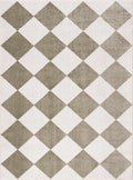 Ulric Green Diamond Washable Area Rug