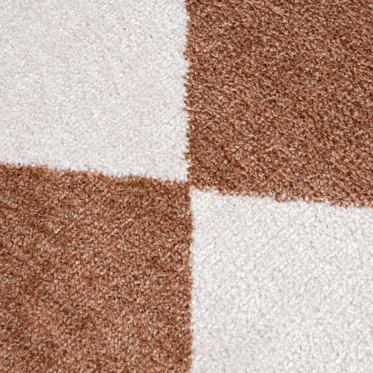 Ulric Chestnut Diamond Washable Area Rug