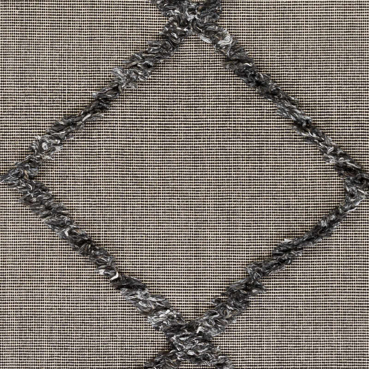 Mossman Brown Diamond High-Low Rug - Clearance